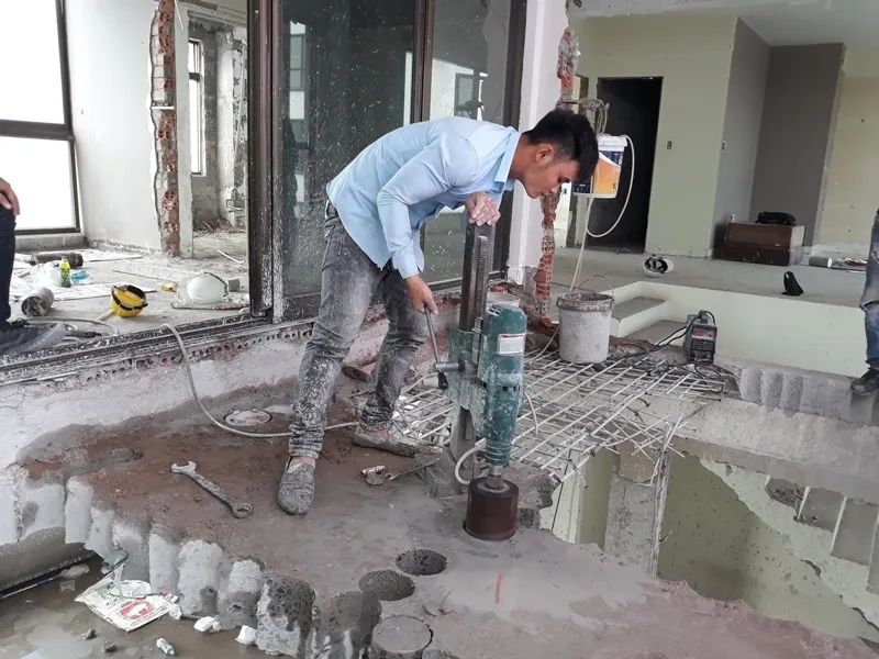 Cắt Bê Tông Theo Yêu Cầu Tại KCN Thăng Long