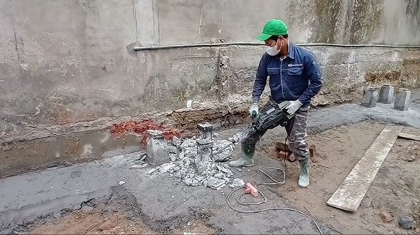 Khoan cắt bê tông tại Nội Bài