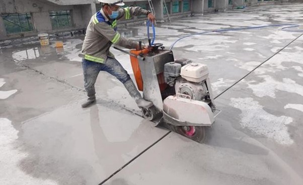 Khoan cắt bê tông tại khu công nghiệp Thăng Long